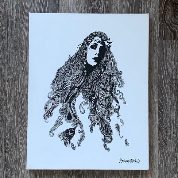 Lauren Moshi Peace Girl Canvas Print